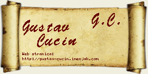 Gustav Cucin vizit kartica